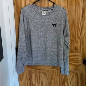 PINK gray sweater